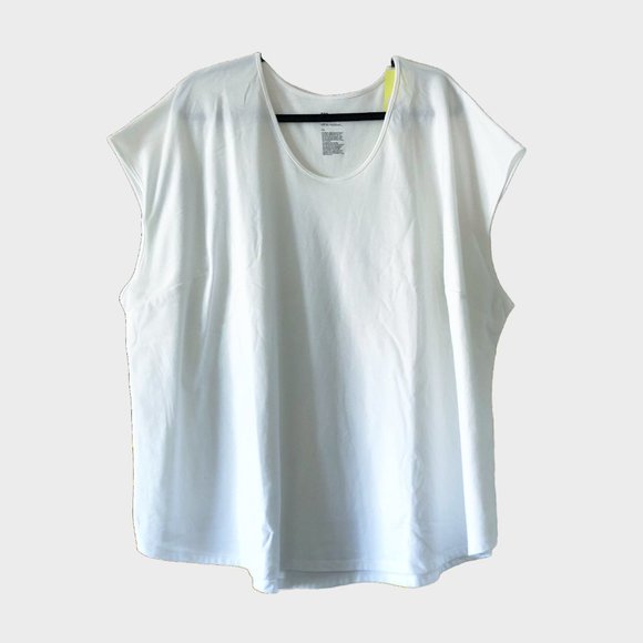 NWT All in Motion Plus Size White Active Muscle Top size 4X - Picture 1 of 8